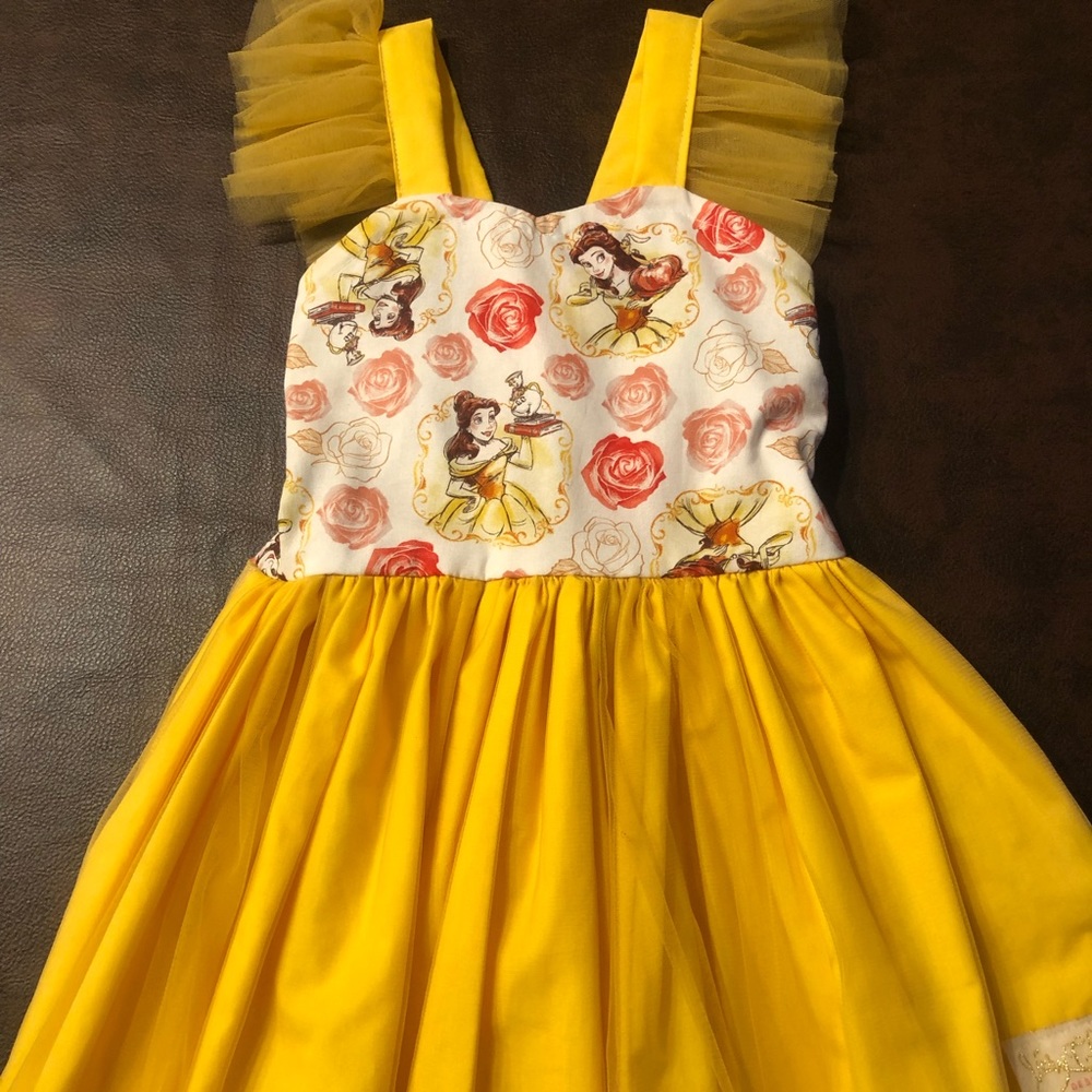 2T Beauty and the Beast dress from Etsy shop Very Chic Baby!